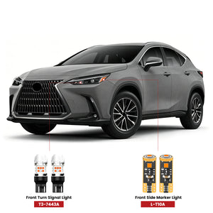 Lasfit led bulbs for 2018-2025 Lexus NX