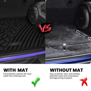 Fit for 2018-2025 Jeep Wrangler JL Floor Mats / Cargo Mat | 4-Door Only(Don't fit 4xe)