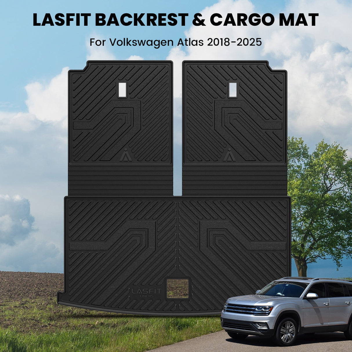 2018-2025 Volkswagen Atlas Backrest & Cargo Mats Fitment