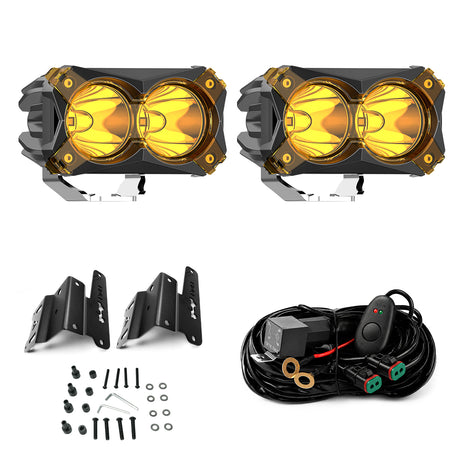 2018-2026 Jeep Wrangler Gladiator 4.8 inch amber spot ditch light