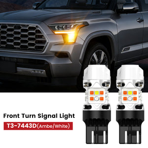 Lasfit 7443 led front turn signal light fit for 2018-2026 Toyota Sequoia