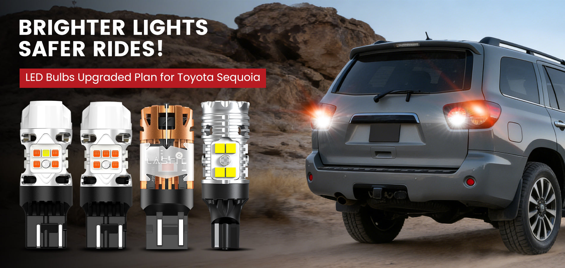 Lasfit LED Bulbs for 2018-2026 Toyota Sequoia