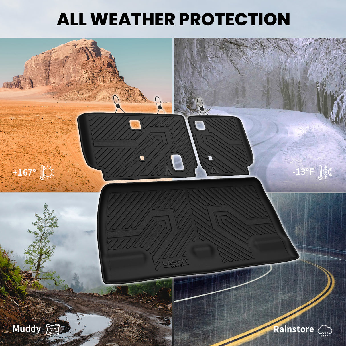 2018-2026 Honda Odyssey Seatback & Cargo Mats All Weather Mats