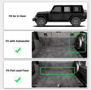 Fit for 2018-2027 Jeep Wrangler JL Floor Mats or Cargo Mat, Fit 4-Door Only(Don't fit 4xe)