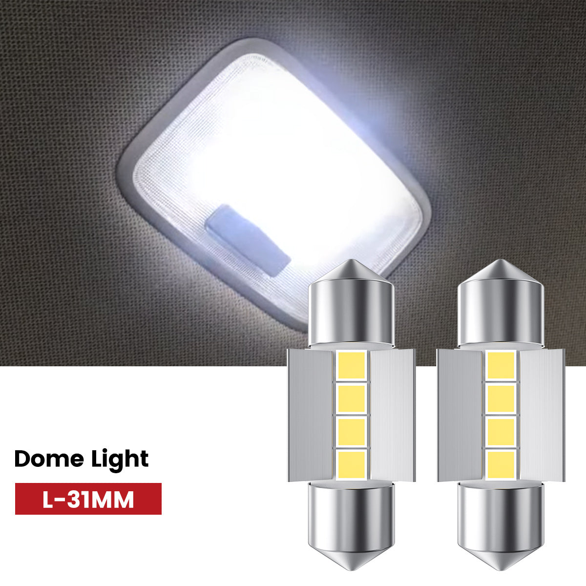 Lasfit 31MM led dome light fit for 2019-2020 Hyundai Santa Fe