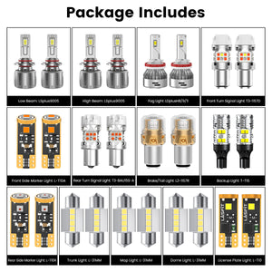 Lasfit combo package led bulbs for 2019-2020 Hyundai Santa Fe SEL/SEL Plus