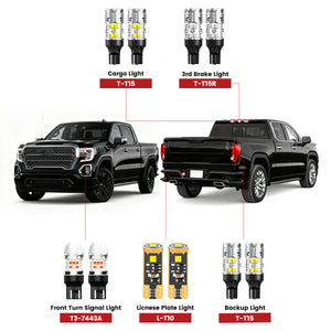 Lasfit led bulbs for 2019-2021 GMC Sierra 1500