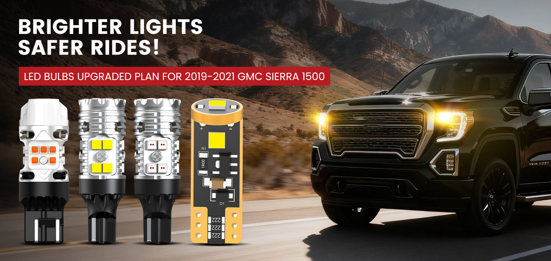 Lasfit LED Bulbs for 2019-2021 GMC Sierra 1500