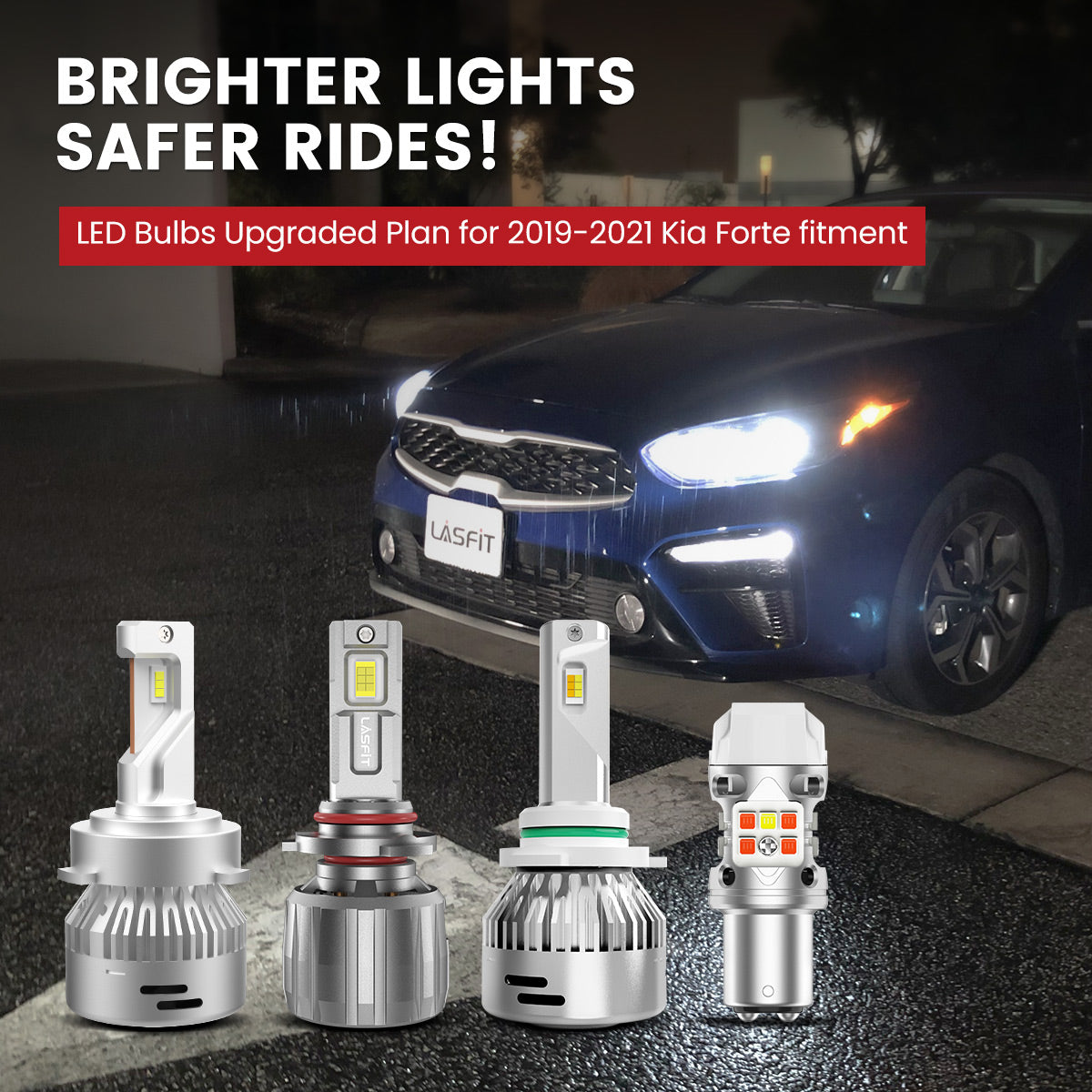 Lasfit LED Bulbs for 2019-2021 Kia Forte