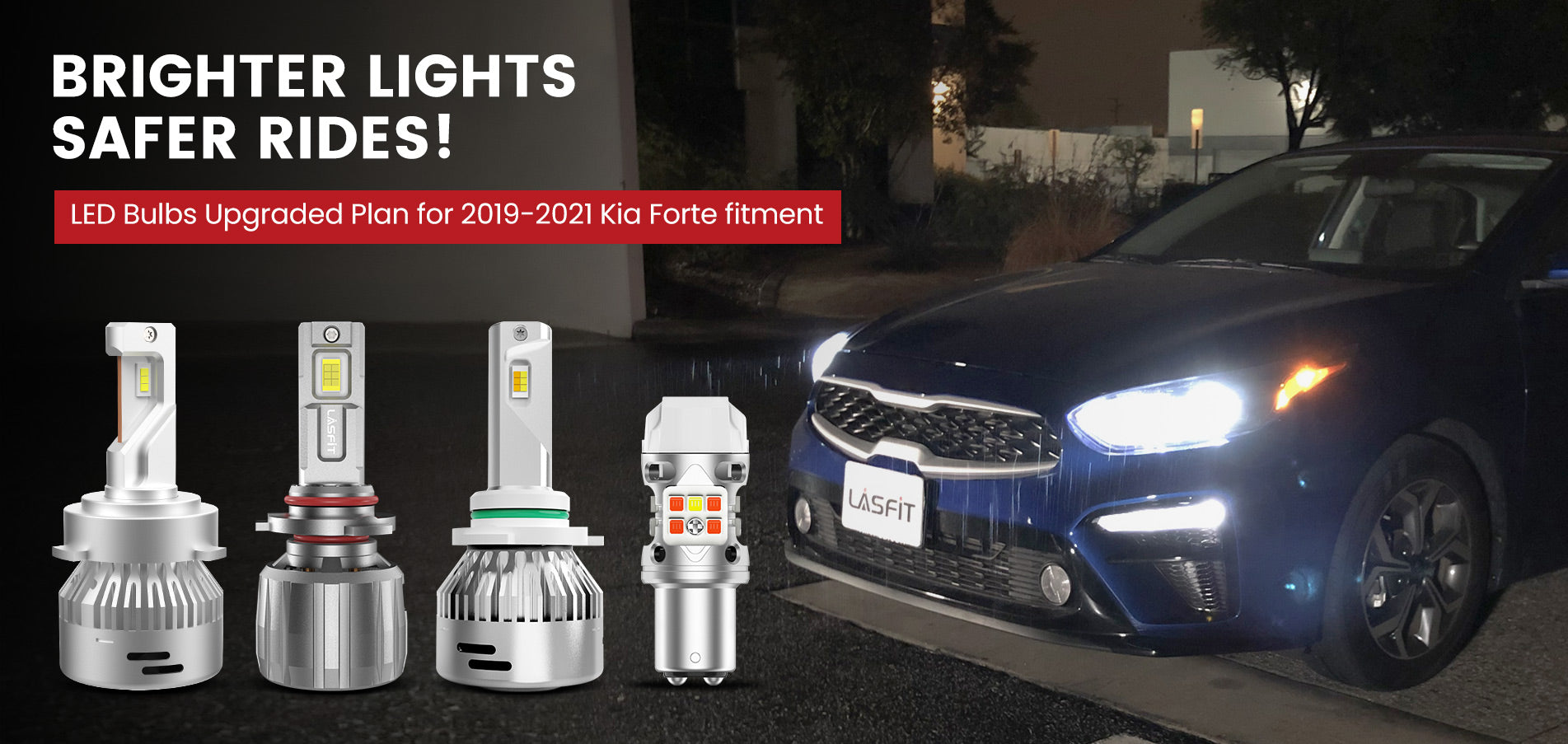 Lasfit LED Bulbs for 2019-2021 Kia Forte