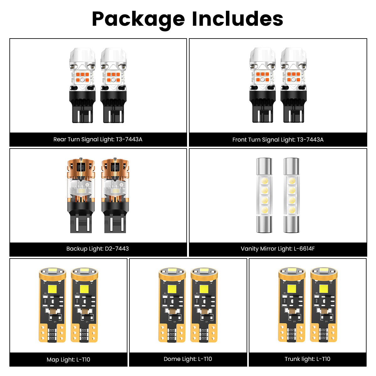 2019-2021 Honda Passport LED Bulbs | Lasfit