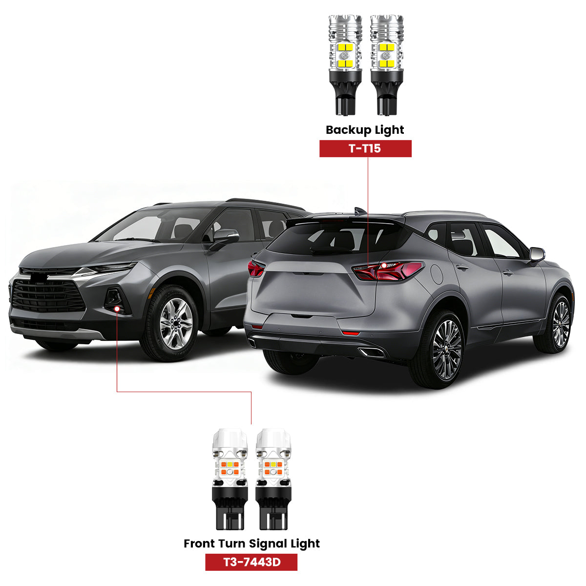 Lasfit led bulbs for 2019-2022 Chevrolet Blazer
