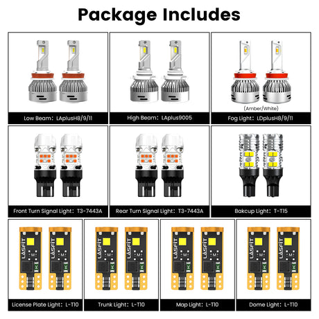 combo package led bulbs for 2019-2022 Honda HR-V