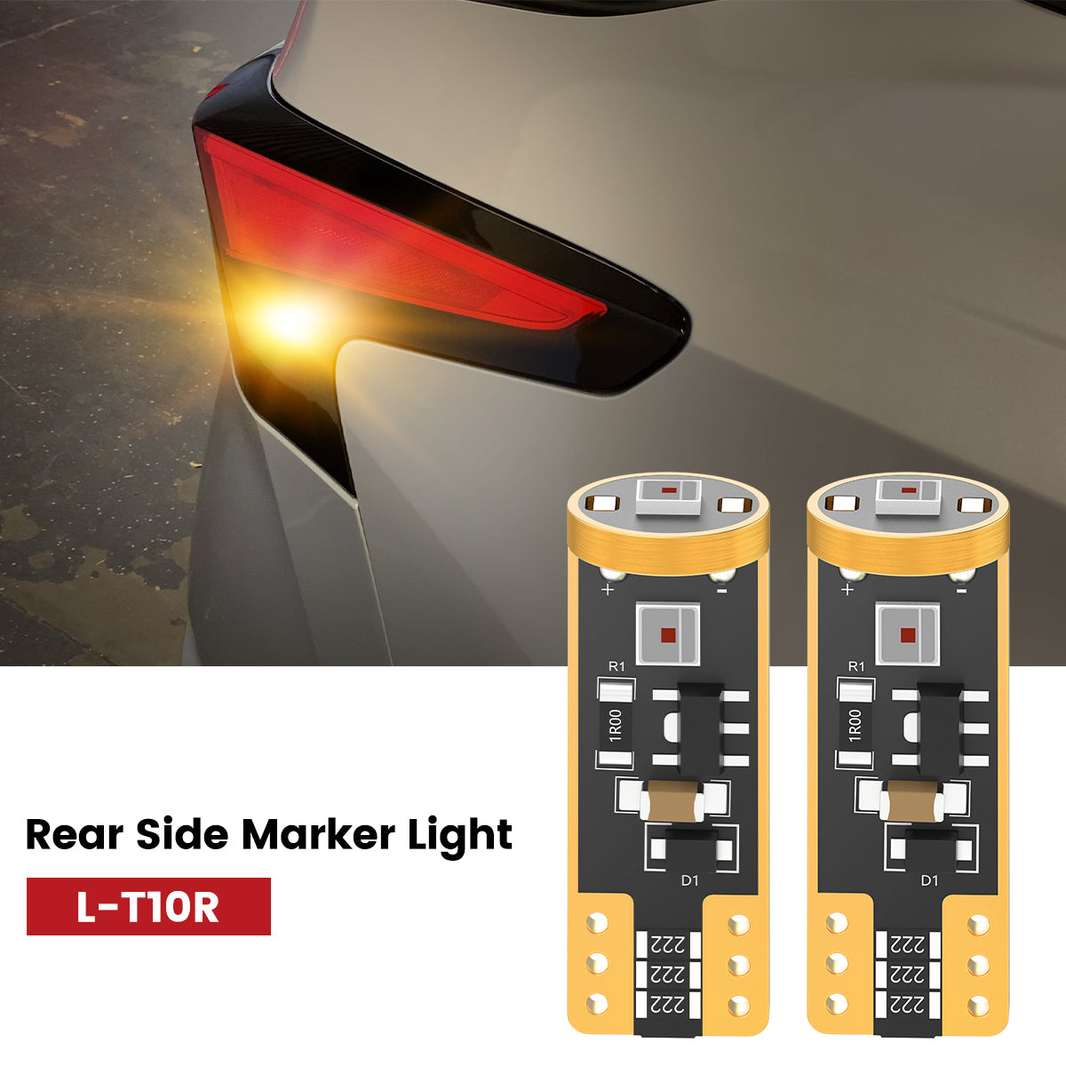 Lasfit 168 led rear side marker lights fit for 2019-2022 Nissan Altima