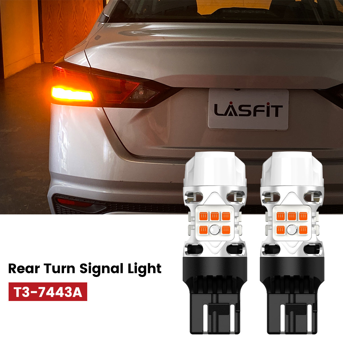 Lasfit 7443 led rear turn signal lights fit for 2019-2022 Nissan Altima