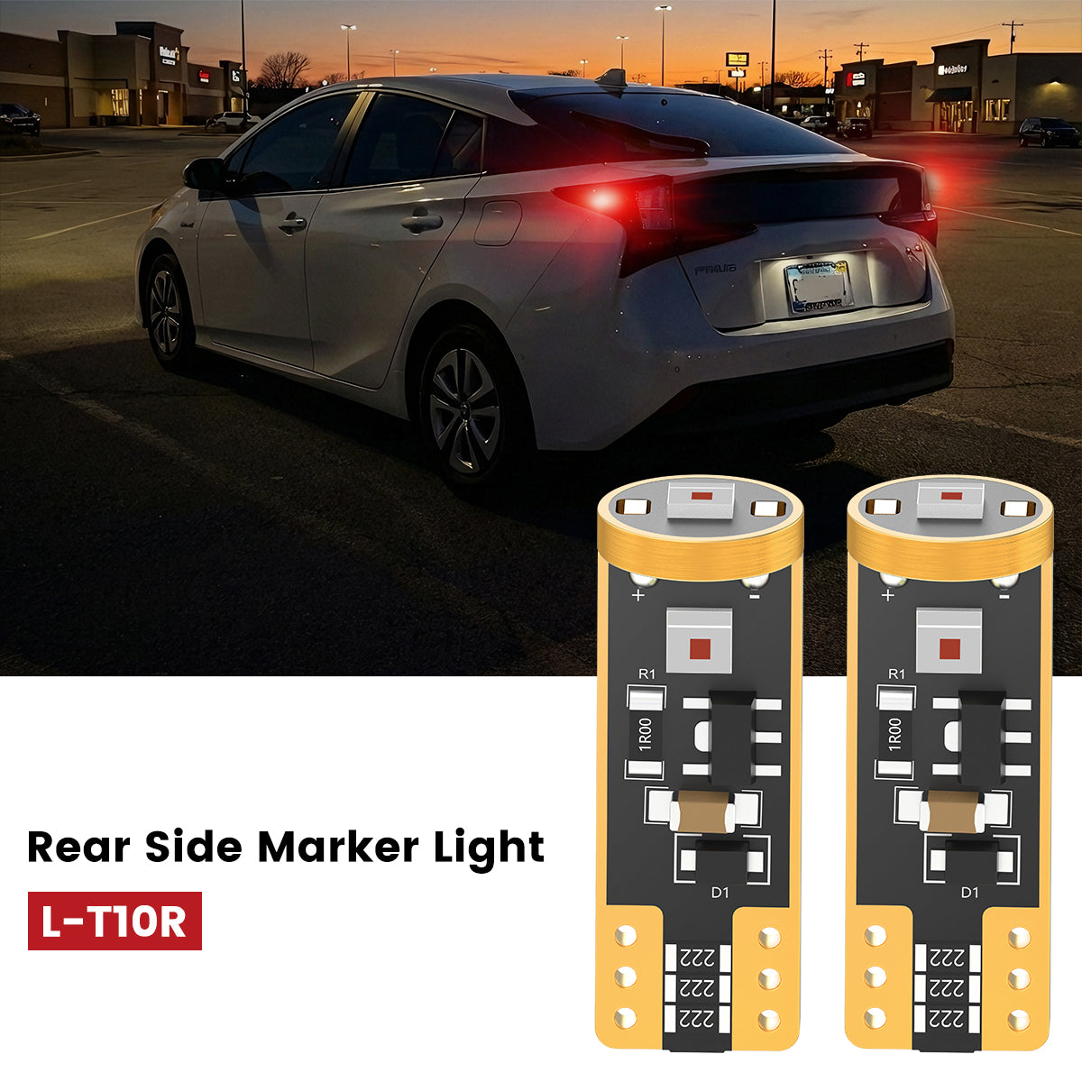Lasfit 168 led rear side marker light fit for 2019-2022 Toyota Prius