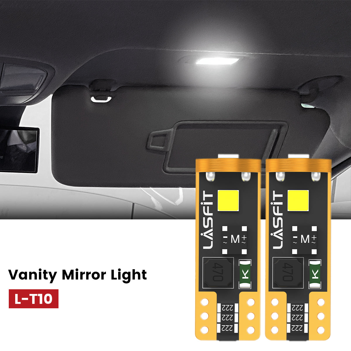 Lasfit 168 led vanity mirror light fit for 2019-2022 Toyota Prius