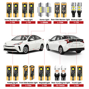 Lasfit led bulbs for 2019-2022 Toyota Prius