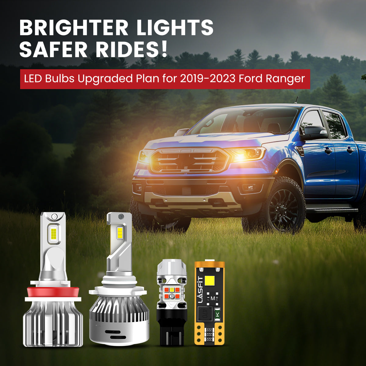 Lasfit LED Bulbs for 2019-2023 Ford Ranger