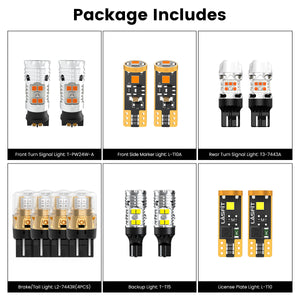 Lasfit combo package led bulbs for 2019-2023 Ford Transit Connect W/ HID Headlights