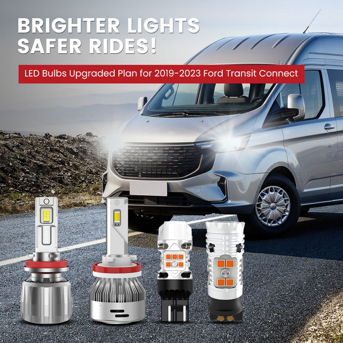 Lasfit LED Bulbs for 2019-2023 Ford Transit Connect