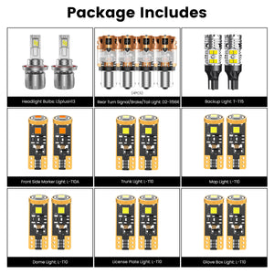 Lasfit combo package led bulbs for 2019-2023 Jeep Renegade Sport/Latitude (NO FOG)
