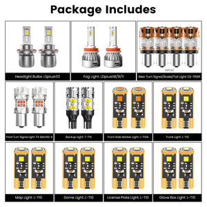 Lasfit combo package led bulbs for 2019-2023 Jeep Renegade Trailhawk