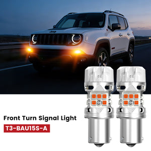 Lasfit py21w led front turn signal lights fit for 2019-2023 Jeep Renegade  