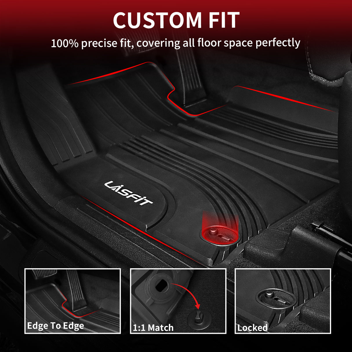 Hyundai Santa Fe 2020-2023 Floor Mats Custom Fit