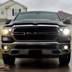 2019-2024 Ram 1500 H11 low beam and fog lights brightness comparision