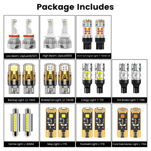 Fit for 2019-2024 Ram 1500 LED Bulbs Upgrade | Tested and Verified
