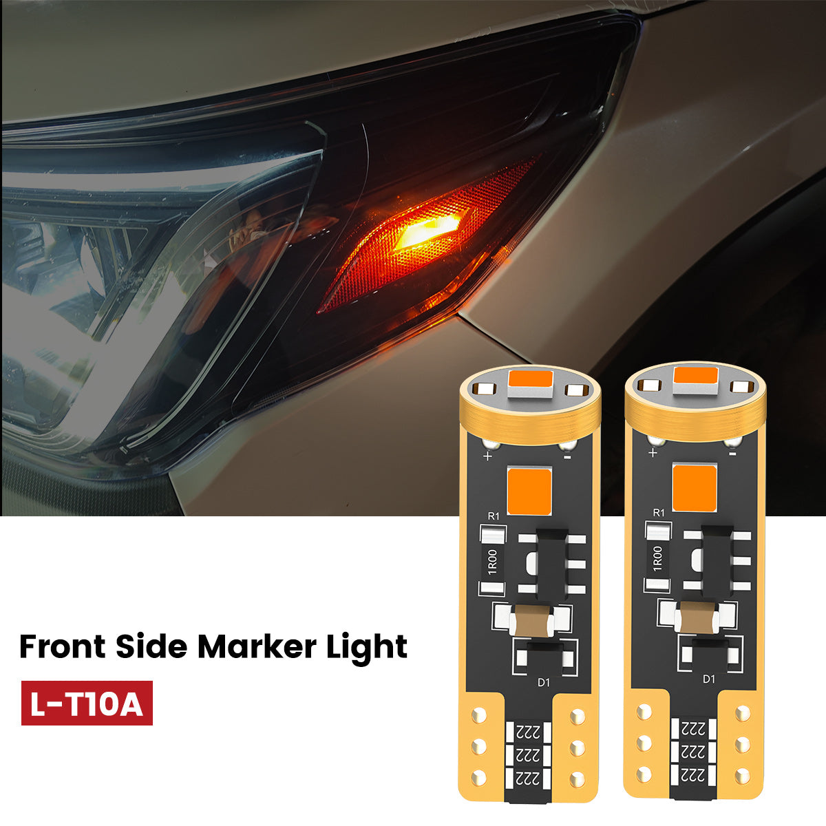Lasfit 168 led front side marker lights fit for 2019-2024 Subaru Forester  