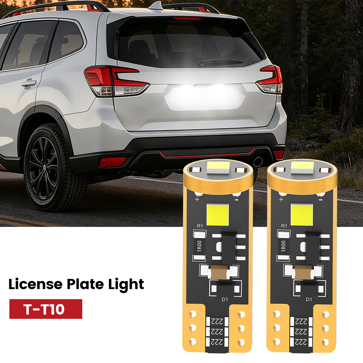 Lasfit 168 led license plate lights fit for 2019-2024 Subaru Forester   
