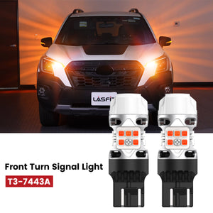 Lasfit 7443 led front turn signal lights fit for 2019-2024 Subaru Forester