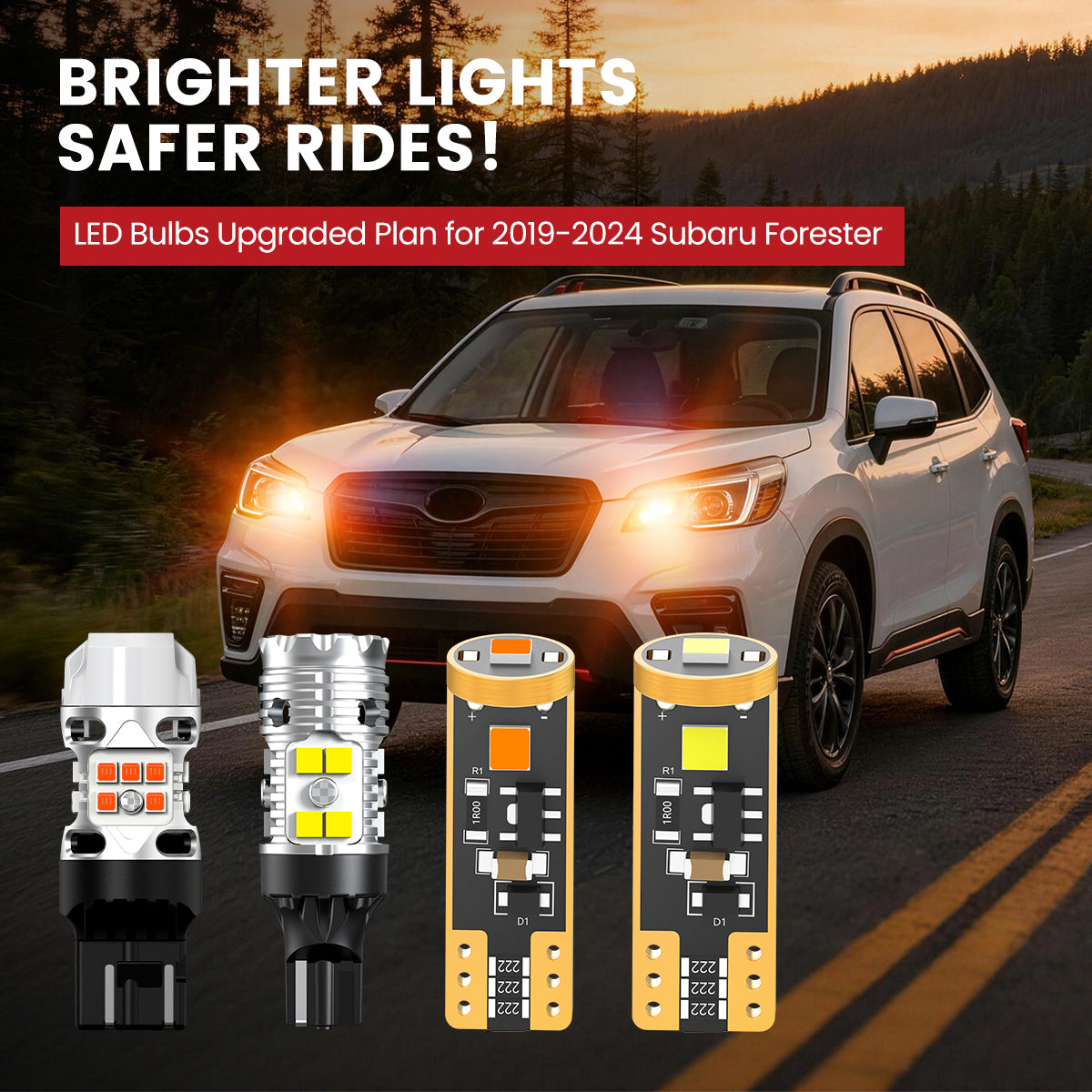 Lasfit LED Bulbs for 2019-2024 Subaru Forester