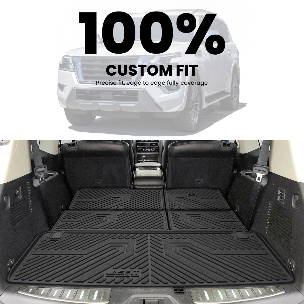 2019-2024 Nissan Armada Cargo Seatback Mats Custom Fit