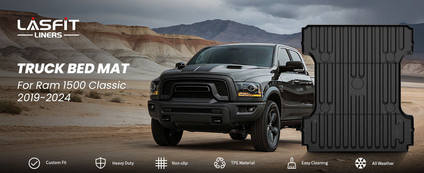 Ram 1500 Classic 2019-2024 Bed Mats All weather