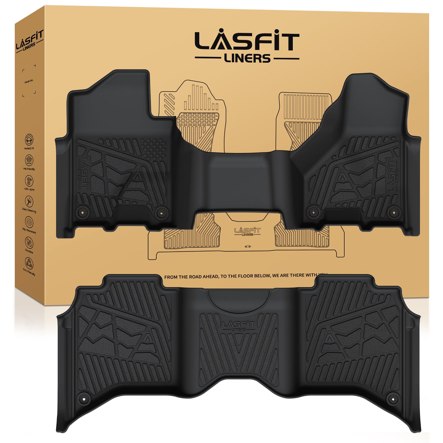 2019–2026 Ram 2500 & 3500 Crew Cab Custom Floor Mats | All-Weather