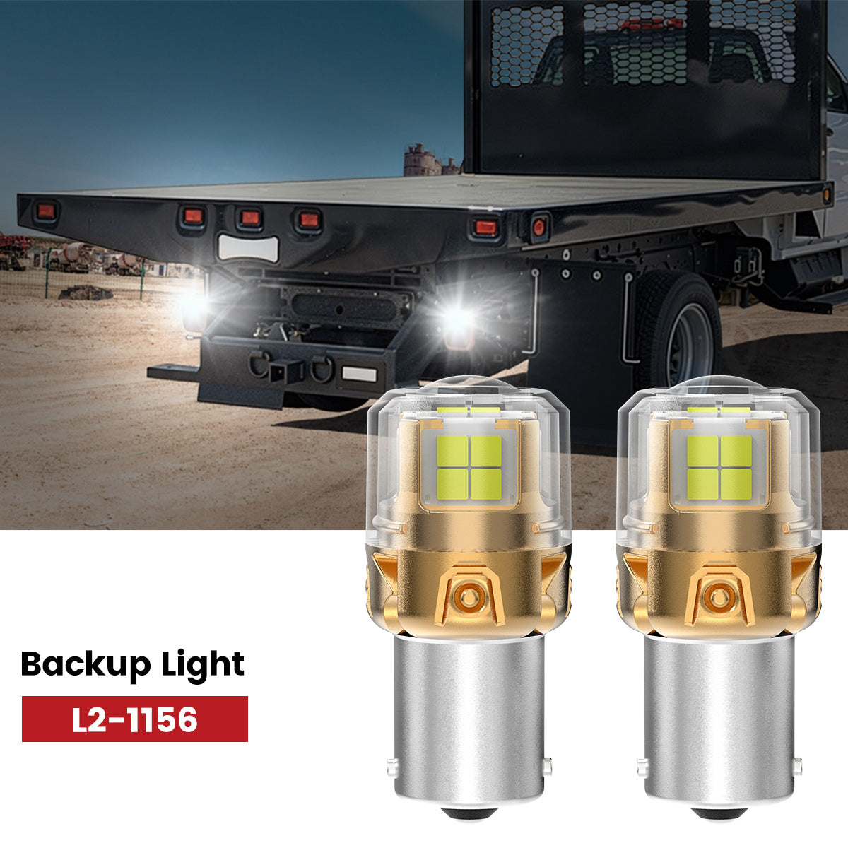 Lasfit 1156 led backup light fit for 2019-2025 Chevrolet Silverado 4500 5500 6500