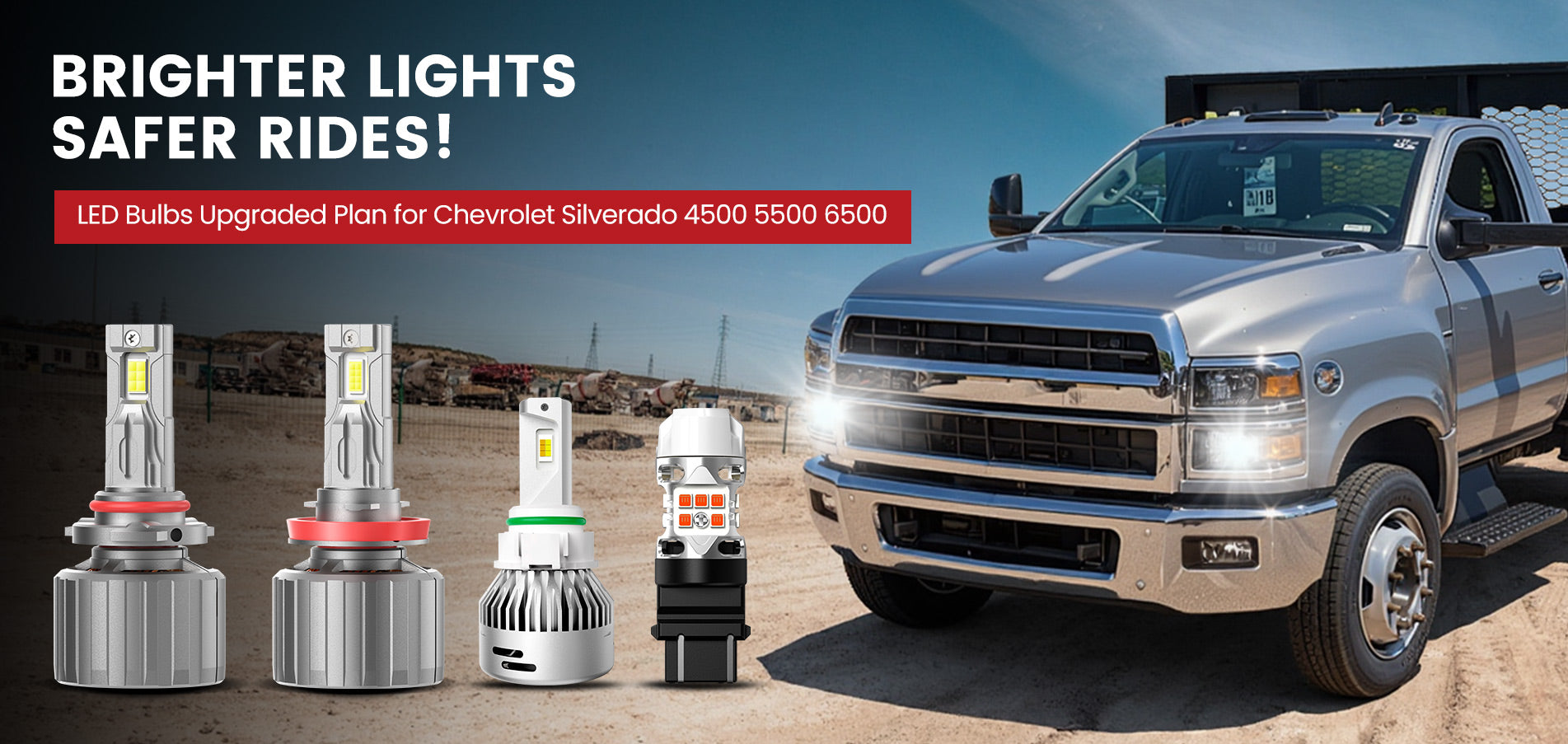 Lasfit LED Bulbs for 2019-2025 Chevrolet Silverado 4500HD 5500HD 6500HD