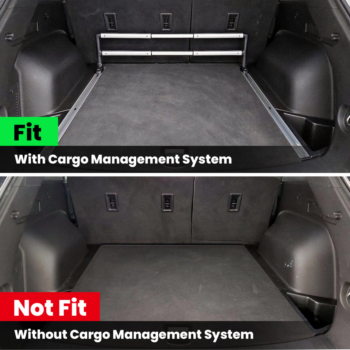 Fit for 2019-2025 Chevrolet Blazer Floor Mats & Cargo Mat, Fit Gasoline Edition Only Without Optional Cargo Management System