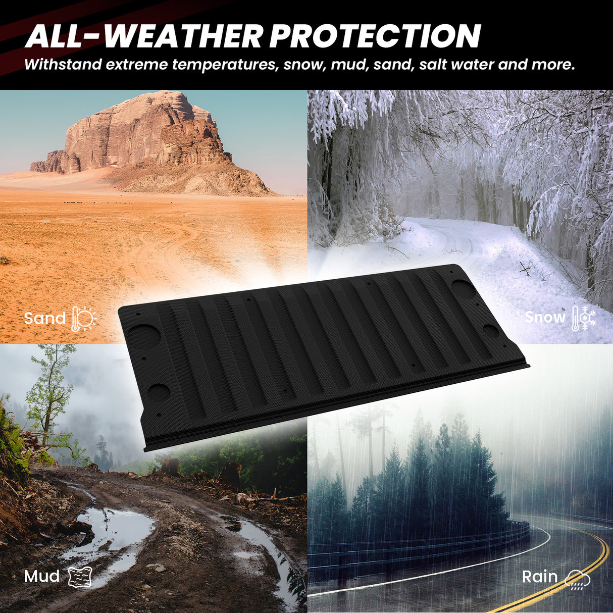 Fit for 2019-2025 Chevrolet Silverado 1500 Short Box(69.92") 5.8FT Truck Bed Mat / Tailgate Mat