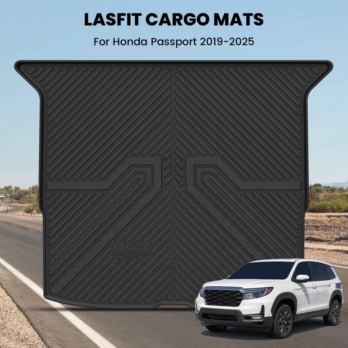 Fit for 2019-2025 Honda Passport Floor Mats / Cargo Mat
