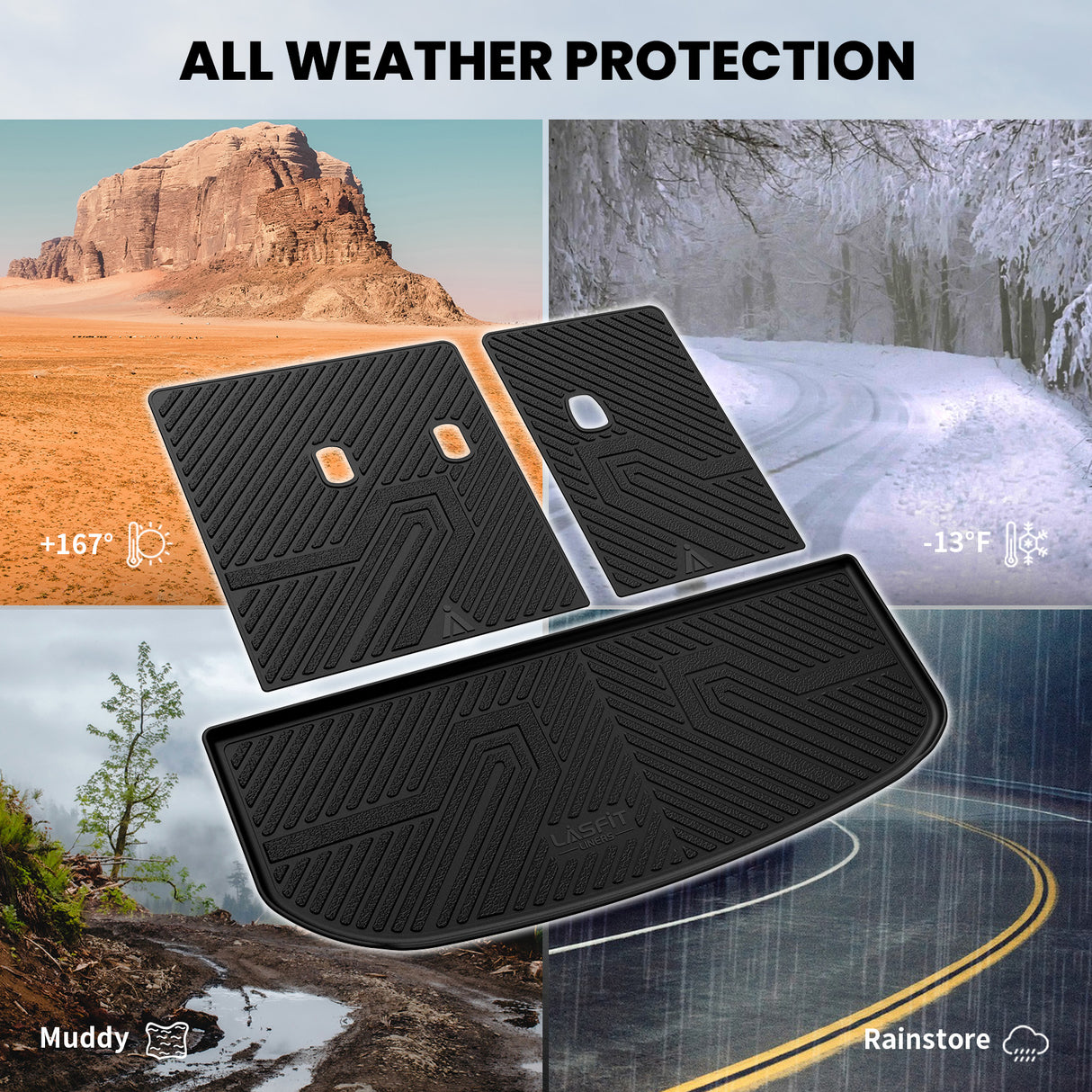 Fit for 2020-2025 Hyundai Palisade Custom Floor Mats / Cargo / Seatback Mat