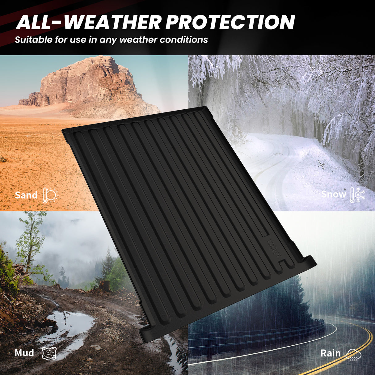 Fit for 2019-2025 Ram 1500 Truck Bed Mat (Don't Fit Classic Model)