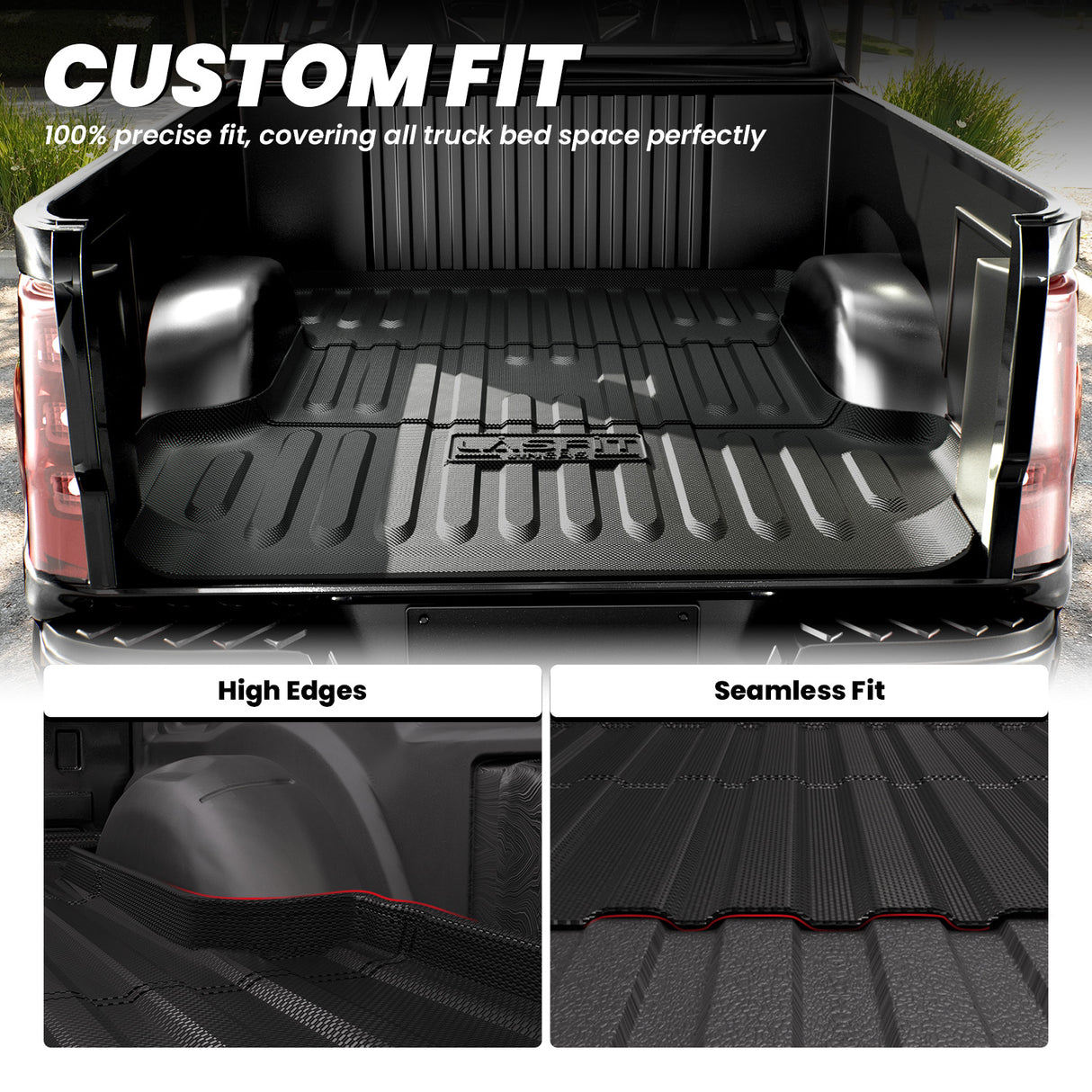 Dodge Ram 1500 Truck Long Bed Mats Custom Fit Design