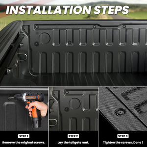 Dodge Ram 1500 Tailgate Mats Installation Details