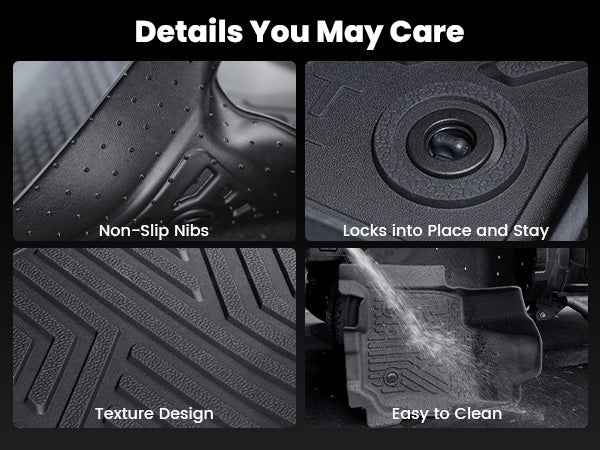 Anti-slip Features with 2019-2025 Toyota RAV4 floor mats