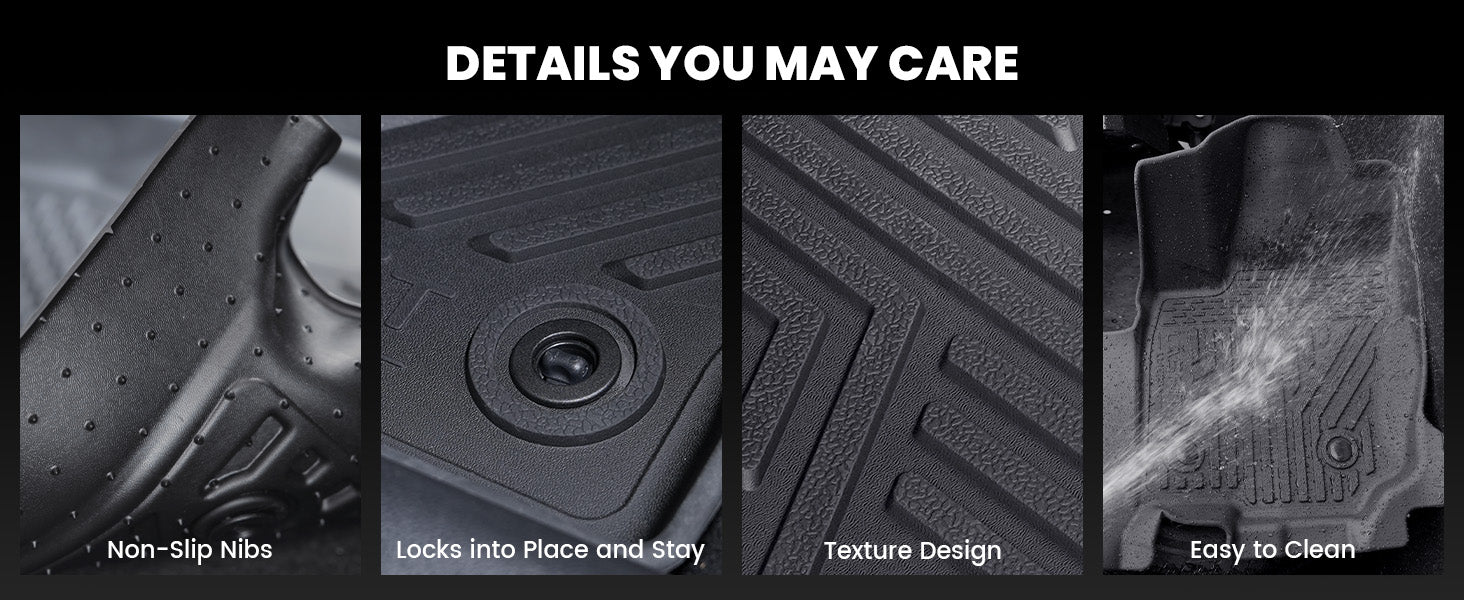 Anti-slip Features 2019-2025 Toyota RAV4 floor mats