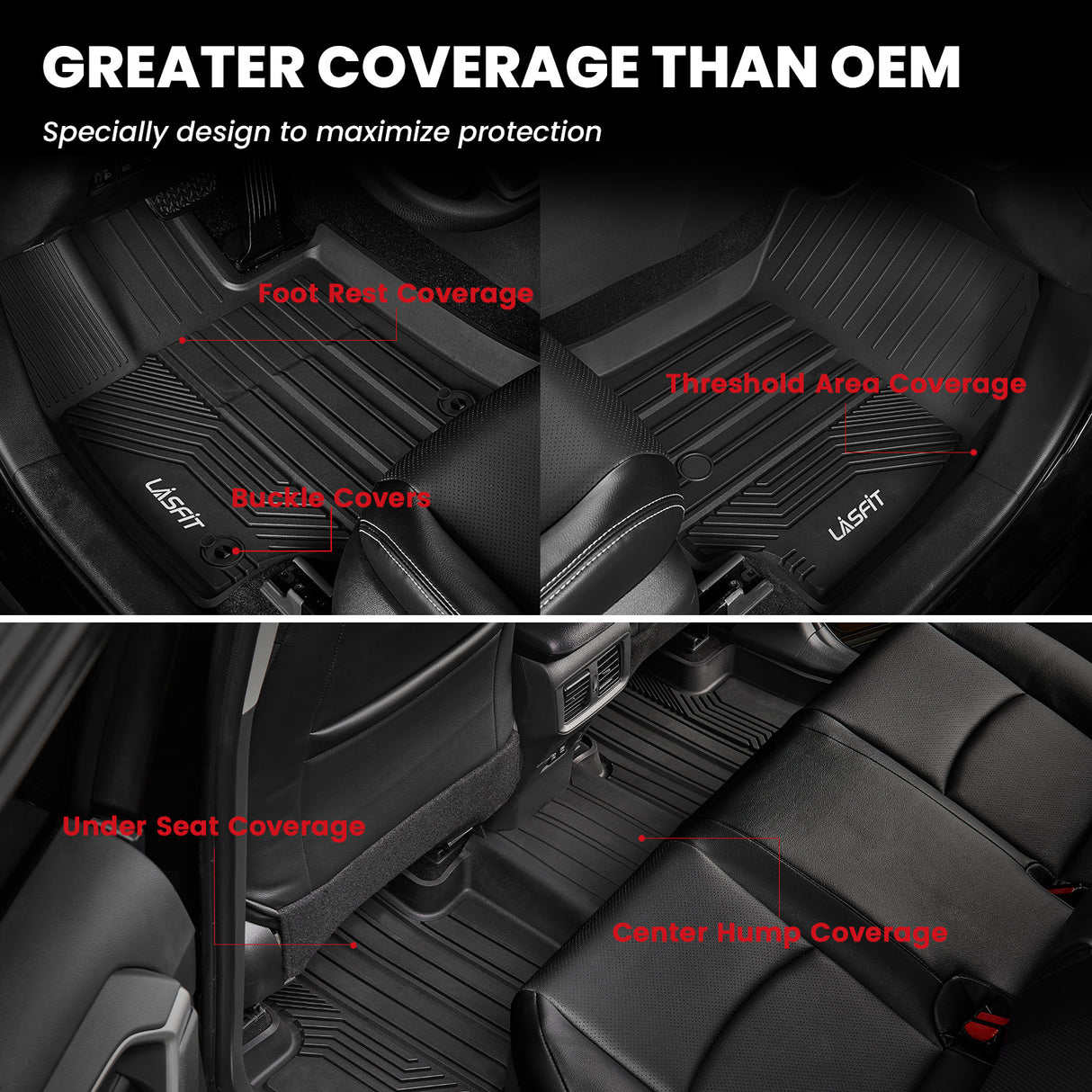 Fit for 2019-2025 Toyota RAV4 All-weather TPE Floor Mats & Cargo Mat